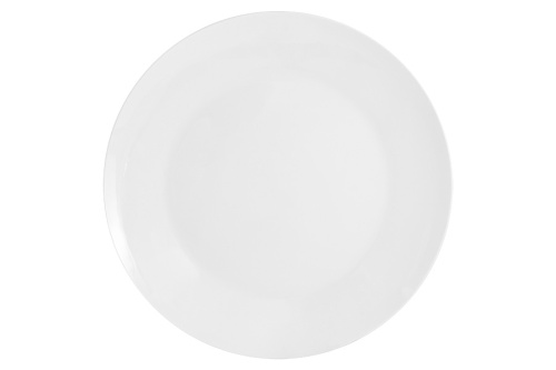 Тарелка обеденная 27 см "Белый фарфор" D